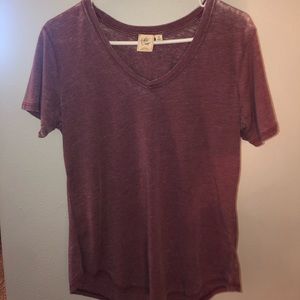women’s white crow v-neck shirt